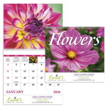 Flowers Wall Calendar - Spiral